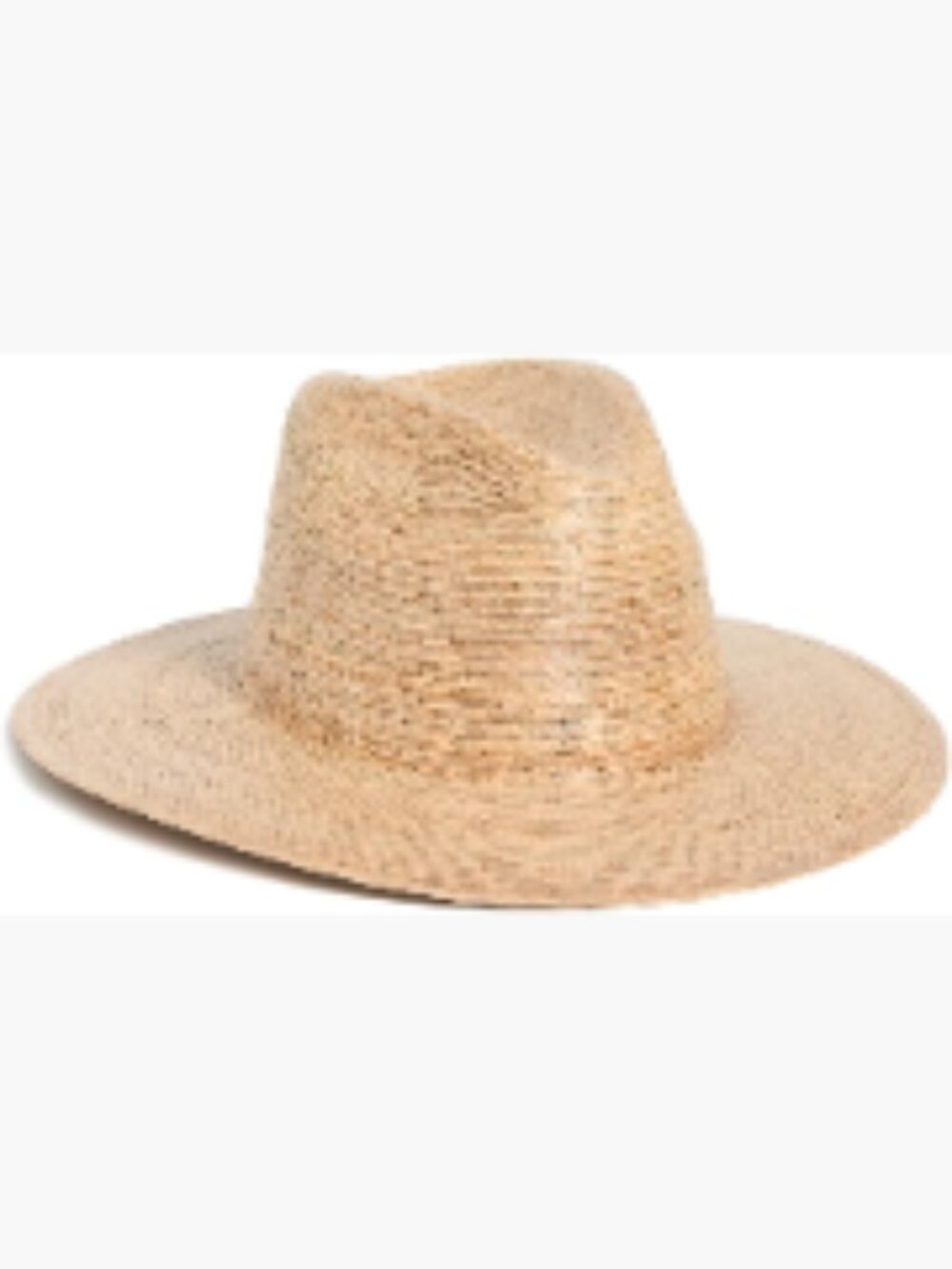 Women's Fedora Hat - Woven Straw, Pinched Crown, Adjustable